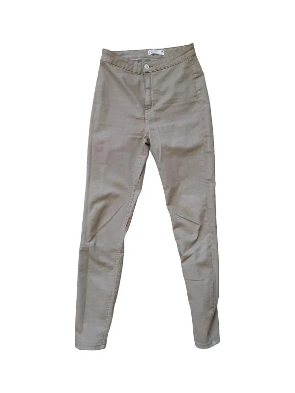 Pantaloni Sinsay EU 38 | Khaki, Lungi, Talie înaltă, Skinny fit