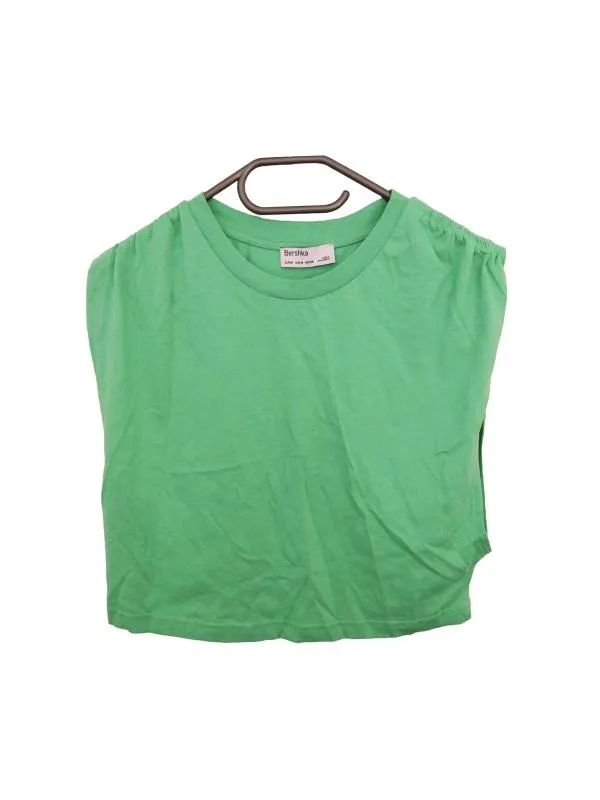 Top cropped Bershka M | Verde lime, Cropped (Scurt)