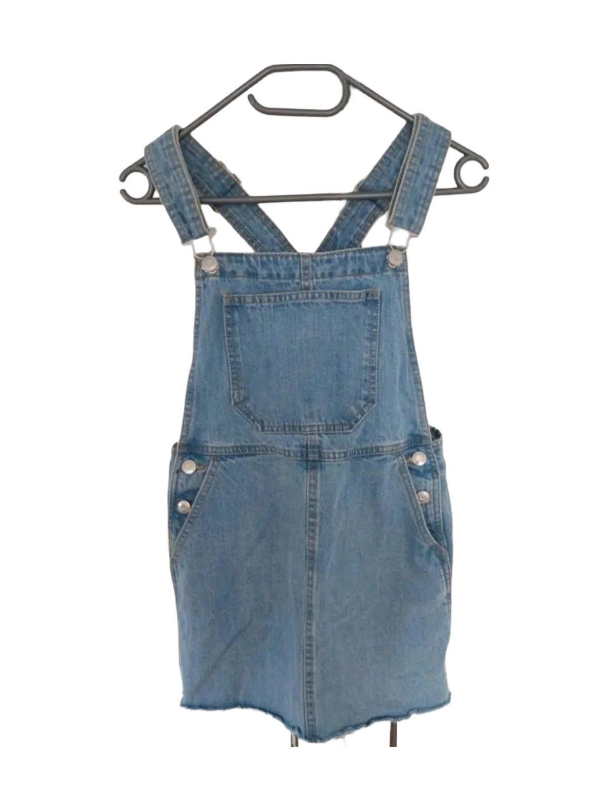 Salopetă Bershka XXS | Bleu, Bretele subțiri, Denim