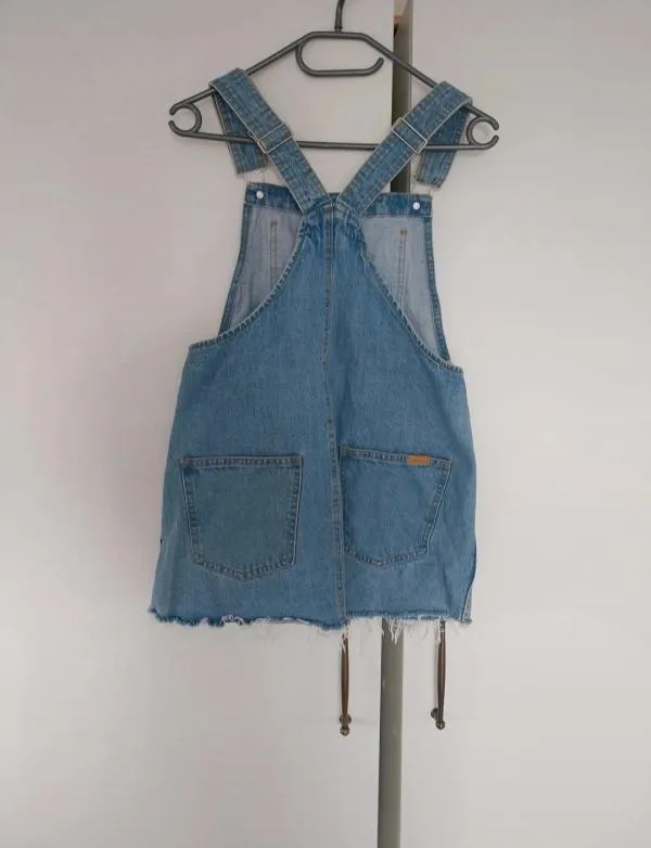 Salopetă Bershka XXS | Bleu, Bretele subțiri, Denim - Image 6