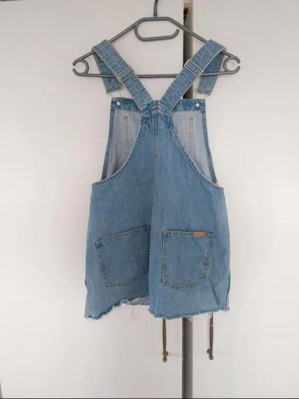 Salopetă Bershka XXS | Bleu, Bretele subțiri, Denim - Image 7
