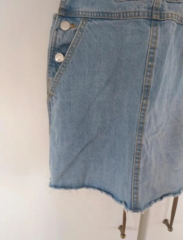 Salopetă Bershka XXS | Bleu, Bretele subțiri, Denim - Image 8