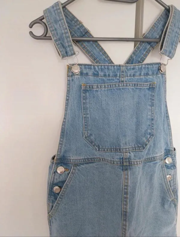 Salopetă Bershka XXS | Bleu, Bretele subțiri, Denim - Image 9