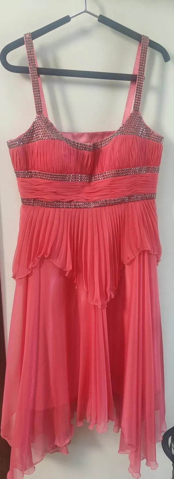 Rochie de seară Guy Laroche EU 42 | Roz, Midi, Bretele subțiri - Image 2