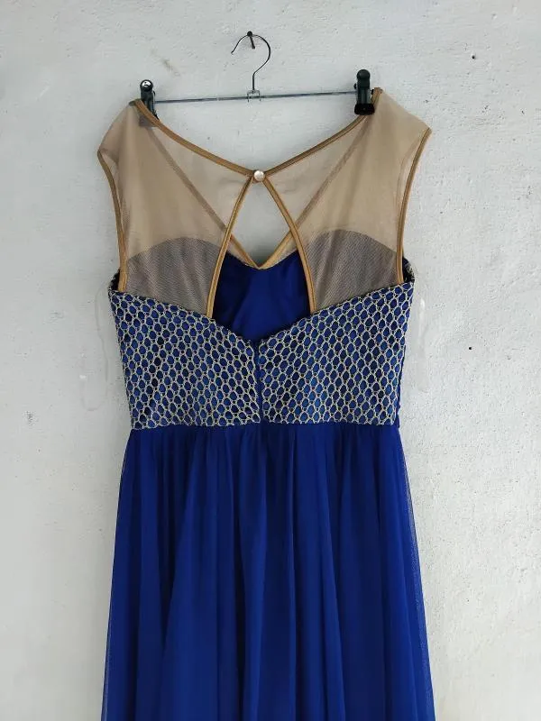 Rochie de ocazie Shein EU 38 | Albastru, Midi, Pe un umăr - Image 4