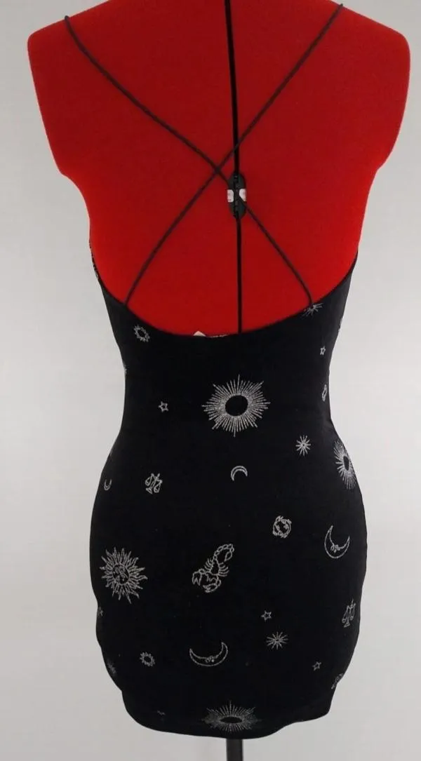 Rochie de seară H&M XS | Negru, Mini, Bretele subțiri - Image 3