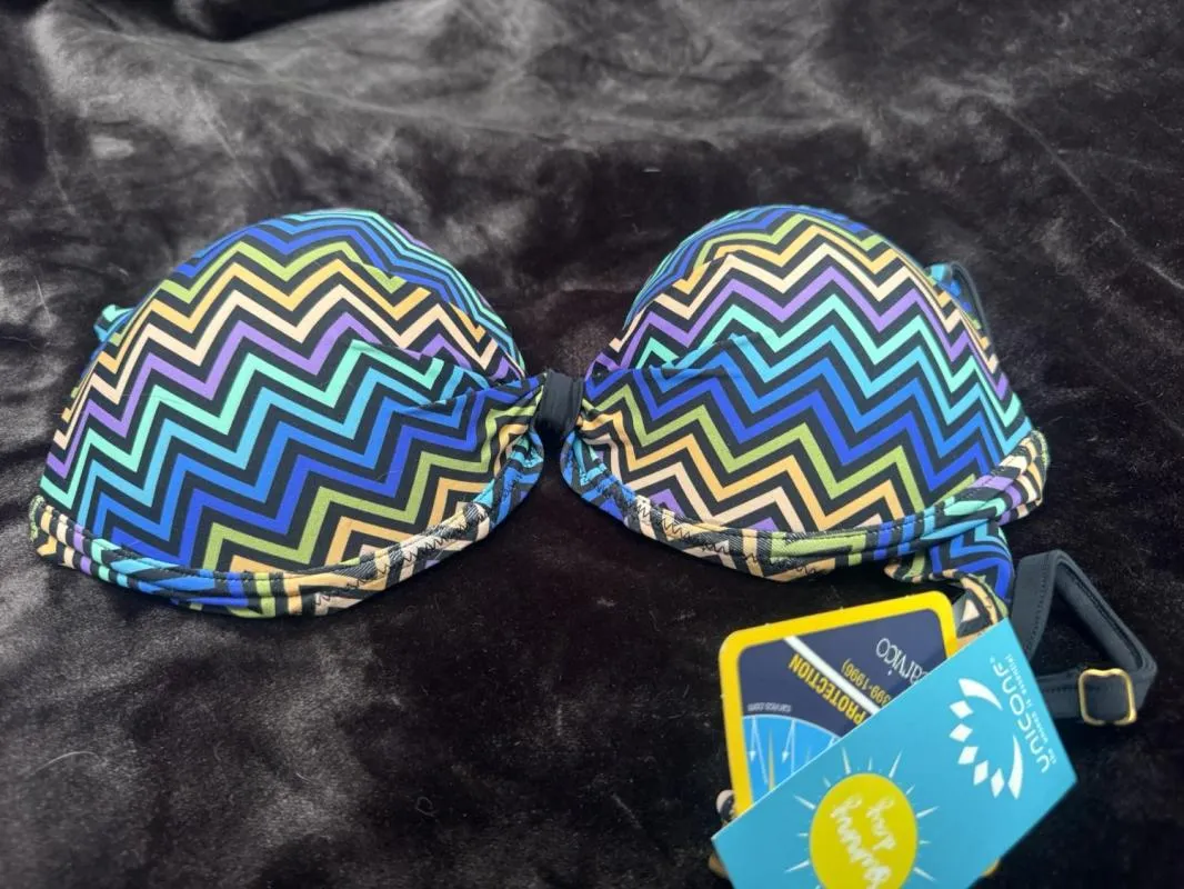 Sutien bikini UNICONF EU 38 | Multicolor, Abstract & Color Block, Poliamidă - Image 10