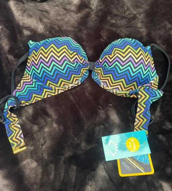 Sutien bikini UNICONF EU 38 | Multicolor, Abstract & Color Block, Poliamidă - Image 3
