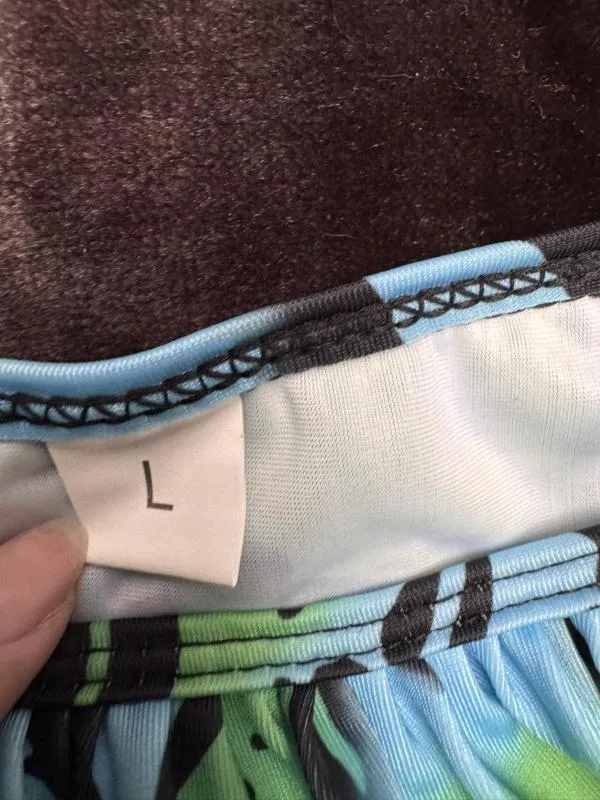 Slip bikini NO BRAND EU 38 | Multicolor, Floral & Tropical, Volane, Poliamidă - Image 4