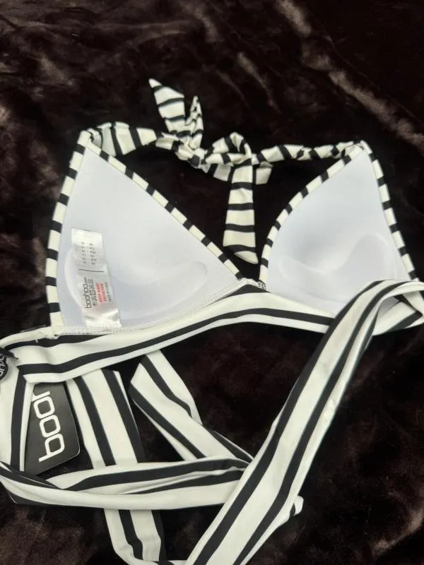 Sutien bikini Boohoo EU 42 | Alb, Dungi, Pliuri, Poliamidă - Image 5