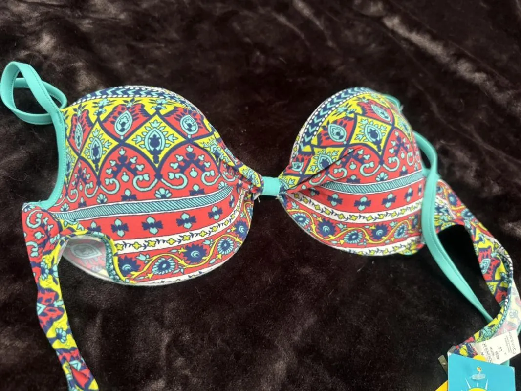 Sutien bikini Uniconf | Multicolor, Oriental & Paisley, Poliamidă - Image 2