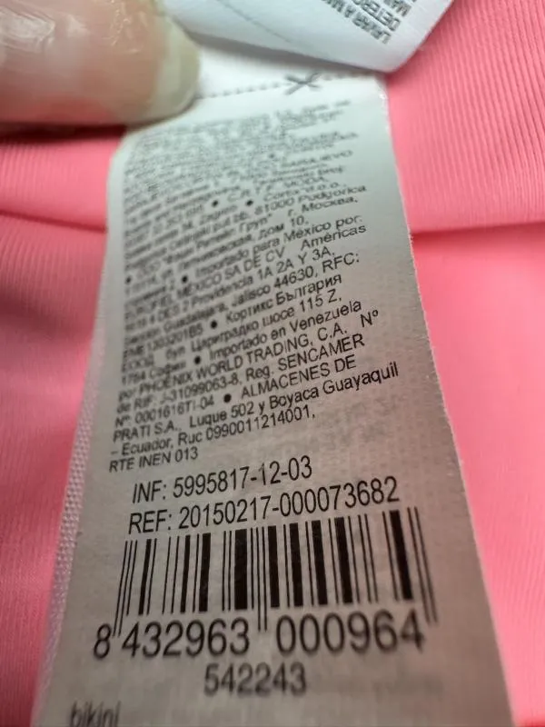 Slip bikini WOMEN`SECRET EU 38 | Roșu, Franjuri, Poliamidă - Image 6