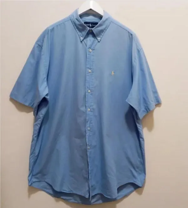 Cămașă Ralph Lauren XL | Albastru, Bumbac