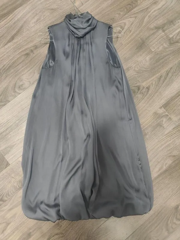 Rochie de seară Zara S | Gri, Mini, Fără mâneci, Satinat - Image 5