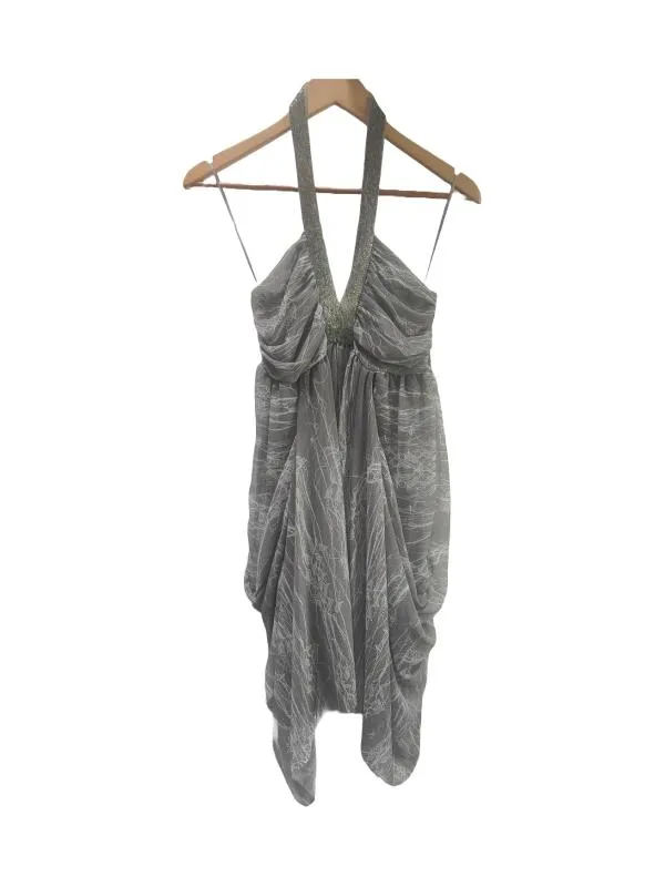 Rochie de seară Bsb Collection EU 40 | Gri, Mini, Bretele după gât