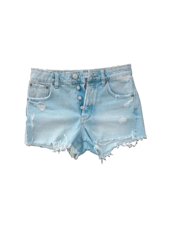Blugi Zara EU 34 | Albastru, Scurți, Talie medie, Relaxed fit