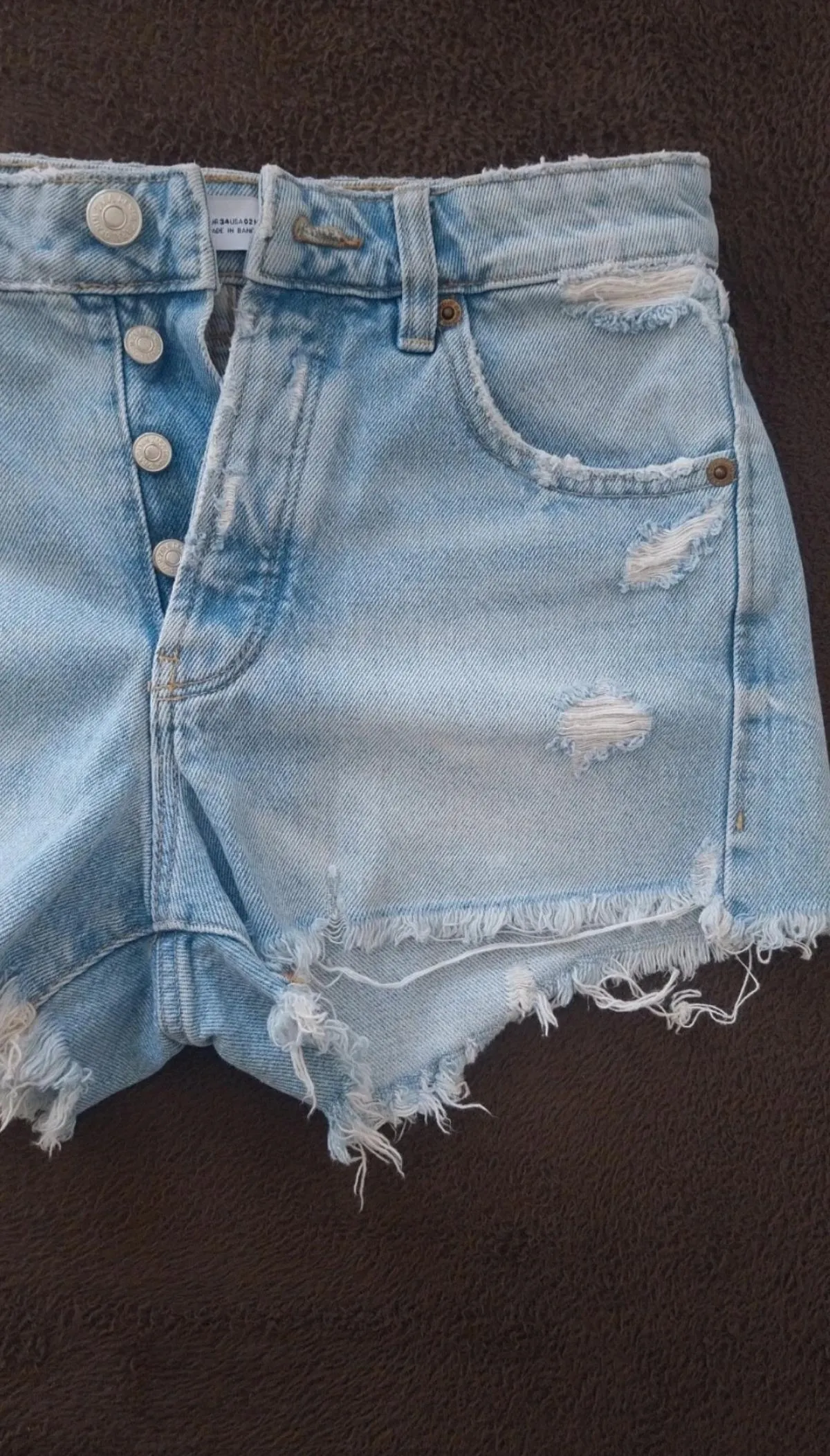 Blugi Zara EU 34 | Albastru, Scurți, Talie medie, Relaxed fit - Image 4