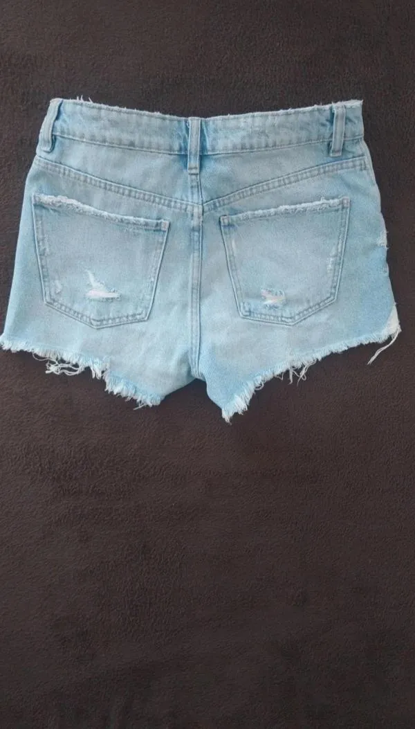 Blugi Zara EU 34 | Albastru, Scurți, Talie medie, Relaxed fit - Image 7