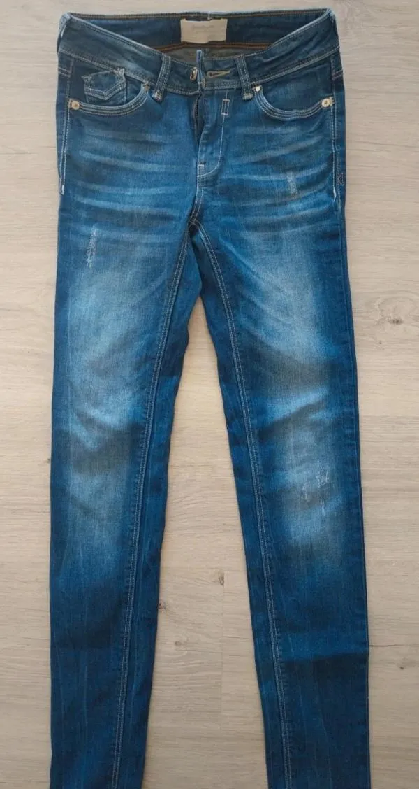 Blugi Stradivarius EU 34 | Bleumarin, Lungi, Talie joasă, Skinny fit - Image 2