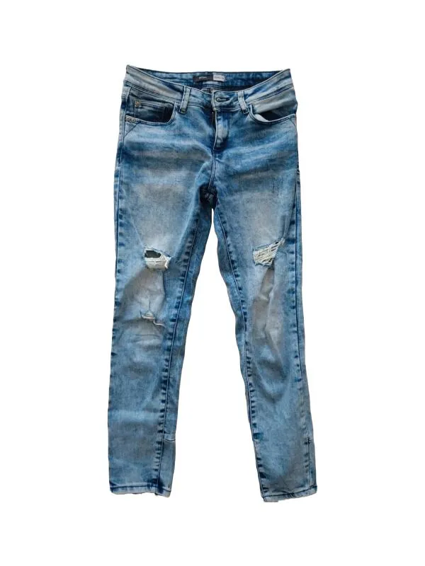 Blugi Sinsay EU 36 | Albastru, Lungi, Talie joasă, Skinny fit
