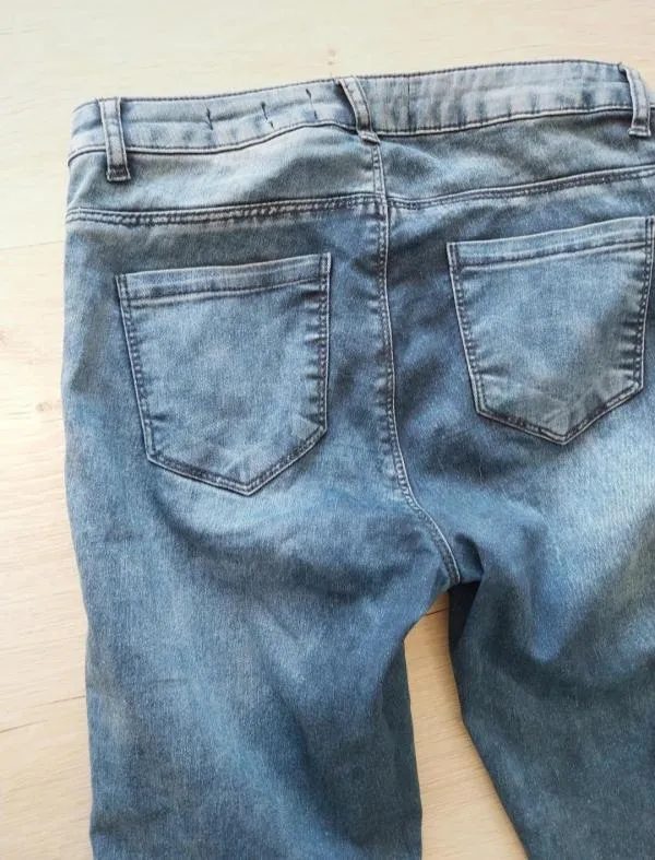 Blugi Koton S-M | Albastru, Lungi, Talie medie, Skinny fit, Cu decupaje - Image 6