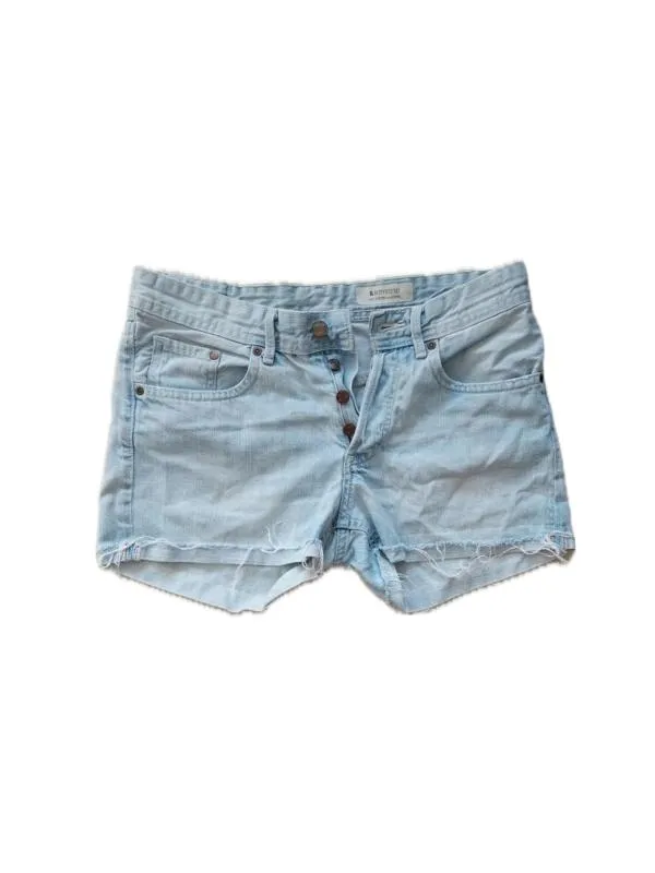 Blugi H&M EU 34 | Bleu, Scurți, Talie medie