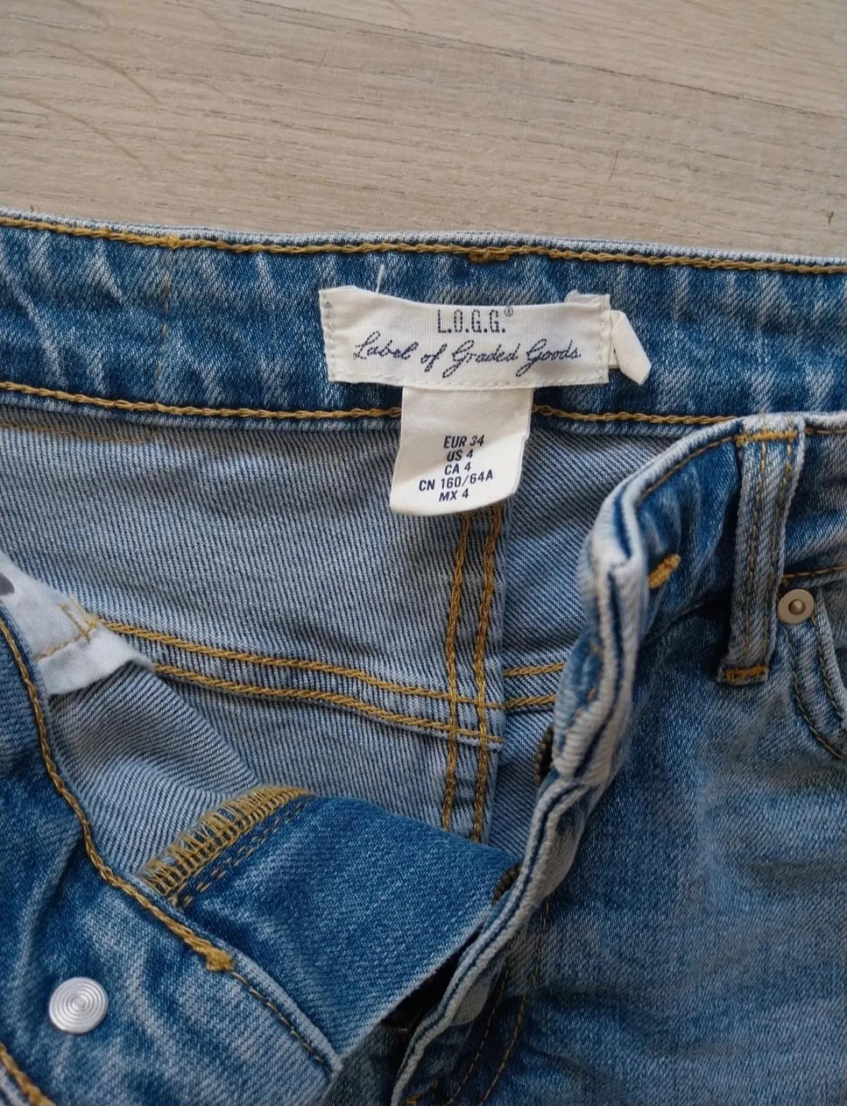 Blugi L.O.G.G. EU 34 | Albastru, Scurți, Talie medie - Image 3
