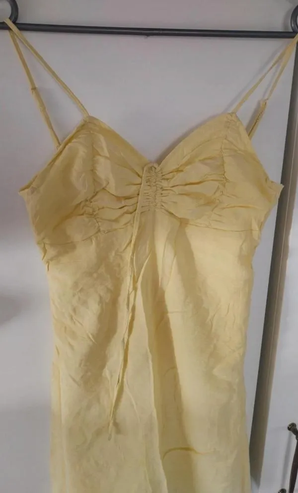 Rochie de seară Sinsay XXS | Galben, Mini, Bretele subțiri - Image 2