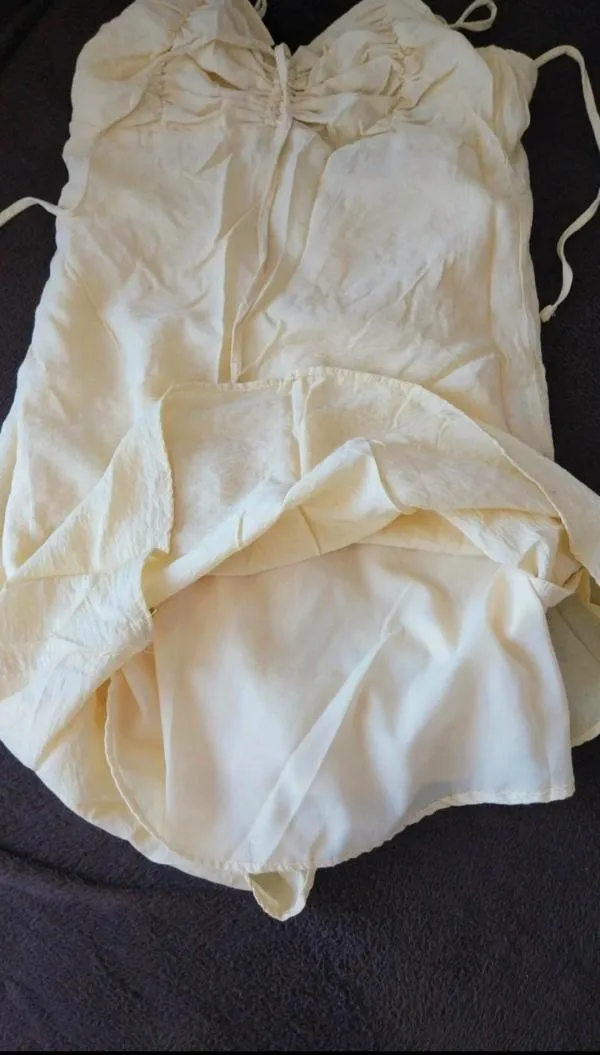Rochie de seară Sinsay XXS | Galben, Mini, Bretele subțiri - Image 4