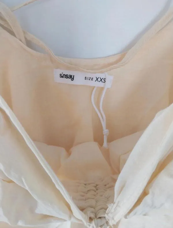 Rochie de seară Sinsay XXS | Galben, Mini, Bretele subțiri - Image 5