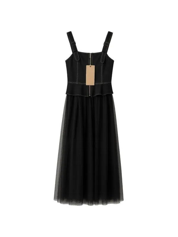 Rochie de vară Vero Moda EU 38 | Negru, Maxi, Bretele subțiri