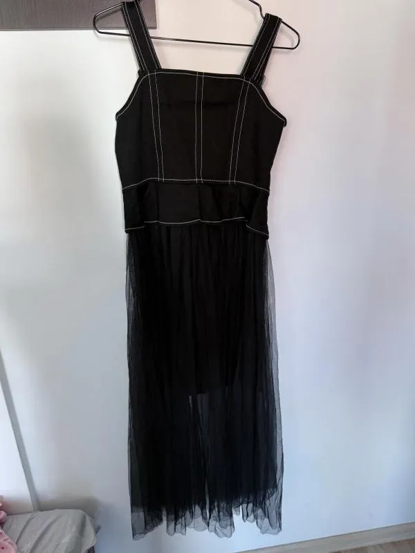 Rochie de vară Vero Moda EU 38 | Negru, Maxi, Bretele subțiri - Image 2