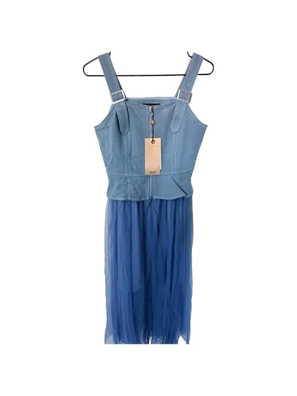 Rochie de seară Vero Moda EU 38 | Albastru, Maxi, Bretele subțiri