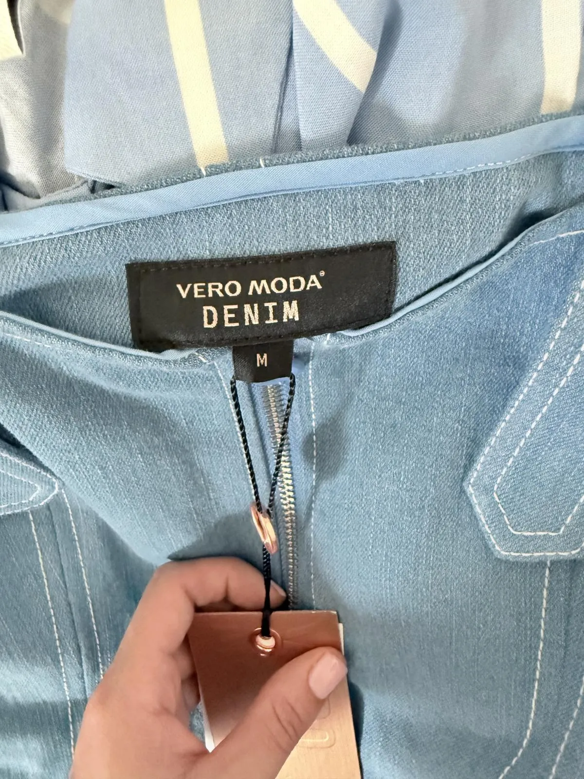 Rochie de seară Vero Moda EU 38 | Albastru, Maxi, Bretele subțiri - Image 5