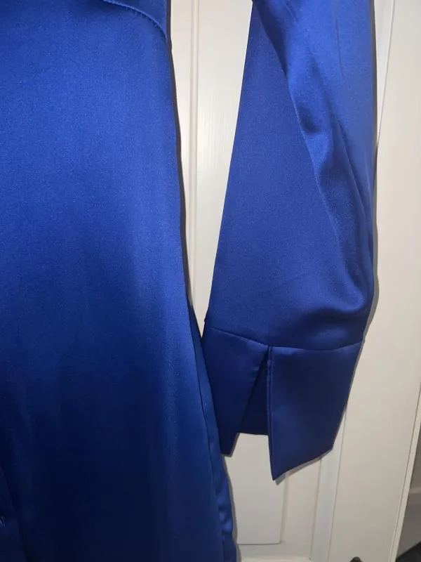 Rochie de seară Zara EU 34 | Albastru, Mini, Mânecă lungă - Image 3