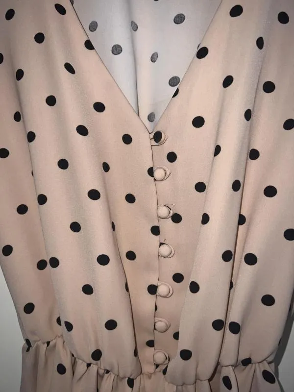 Rochie casual Reserved EU 34 | Ivoire, Mini, Mânecă lungă, Buline & Imprimeuri mici, Poliester - Image 5