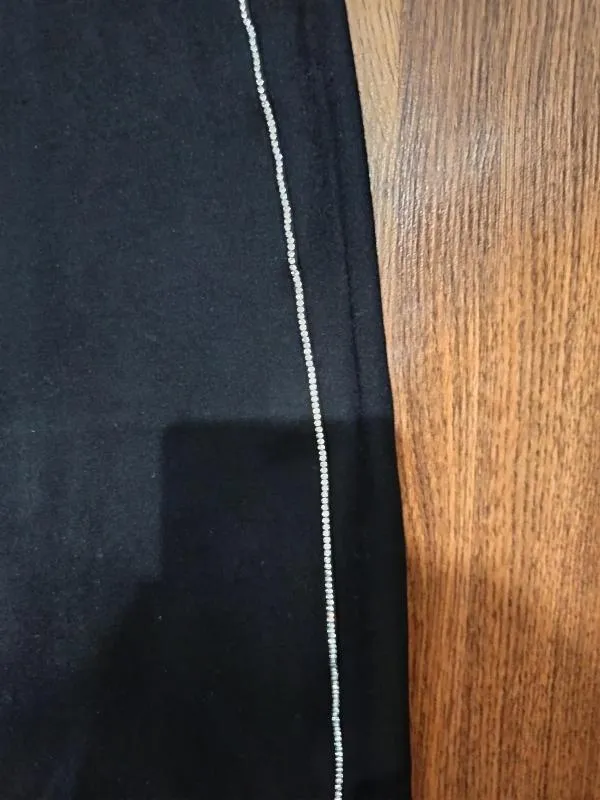 Colanți Zara XS | Negru, Lungi, Talie înaltă, Pietre decorative - Image 5