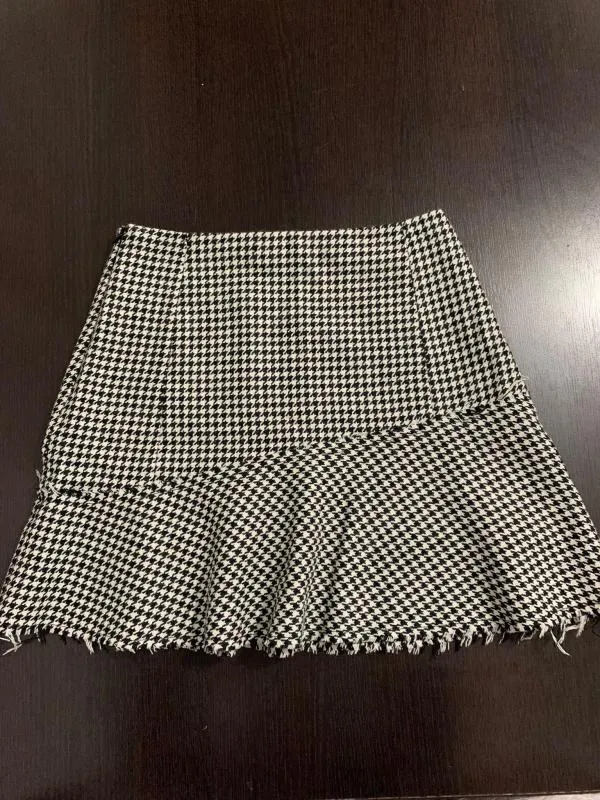 Fustă cu volane Zara XS | Negru, Mini, Cu fit, Abstract & Color Block, Volane - Image 2