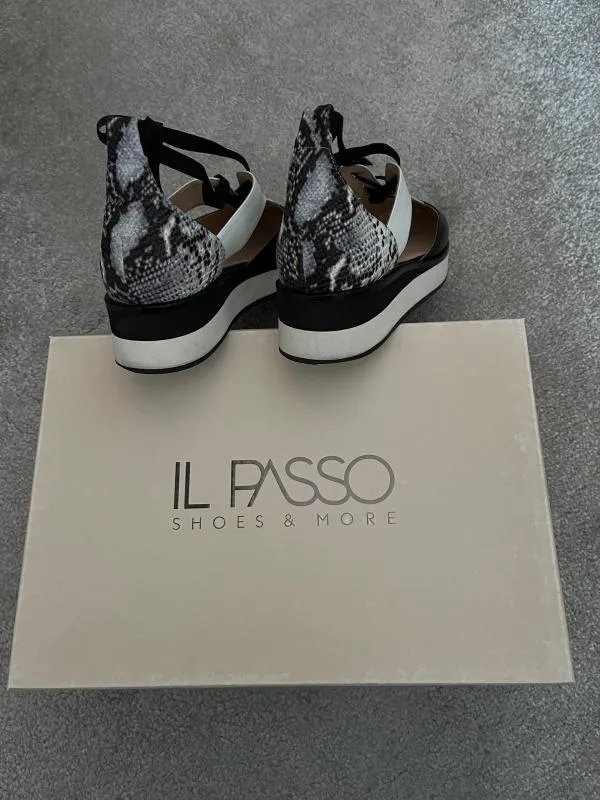Pantofi talpă ortopedică Il Passo EU 40 | Alb, Animal print, Piele naturală - Image 6