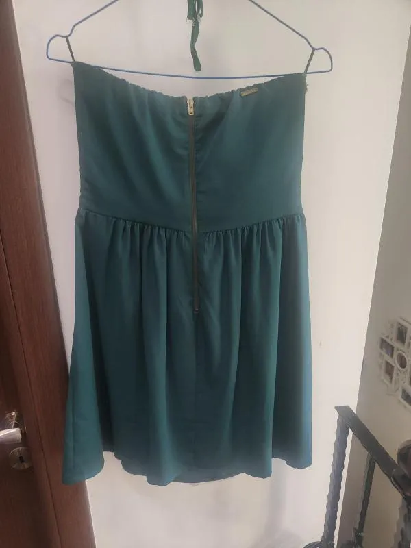 Rochie de seară Bsb Collection EU 40 | Verde, Mini, Fără mâneci - Image 4