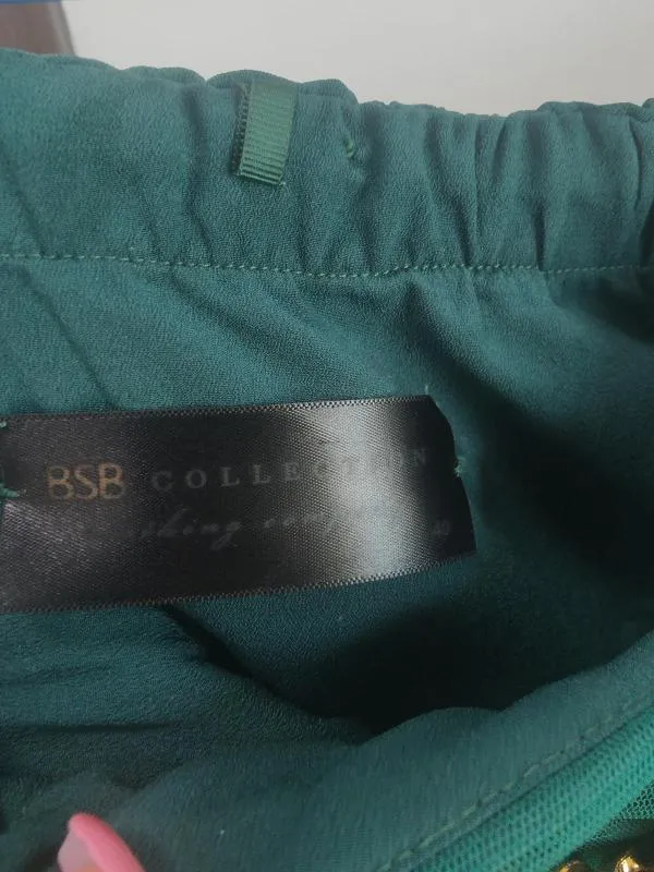 Rochie de seară Bsb Collection EU 40 | Verde, Mini, Fără mâneci - Image 6