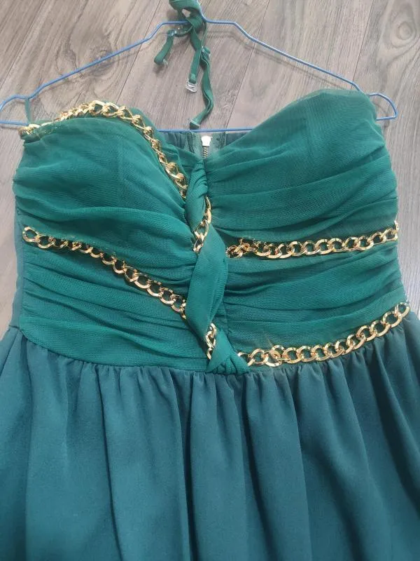 Rochie de seară Bsb Collection EU 40 | Verde, Mini, Fără mâneci - Image 7