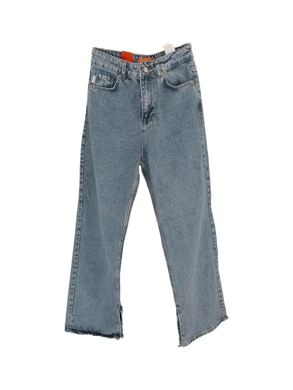Blugi Madmext EU 36 | Albastru, Lungi, Talie înaltă, Flared (Evazați) fit, Cu decupaje