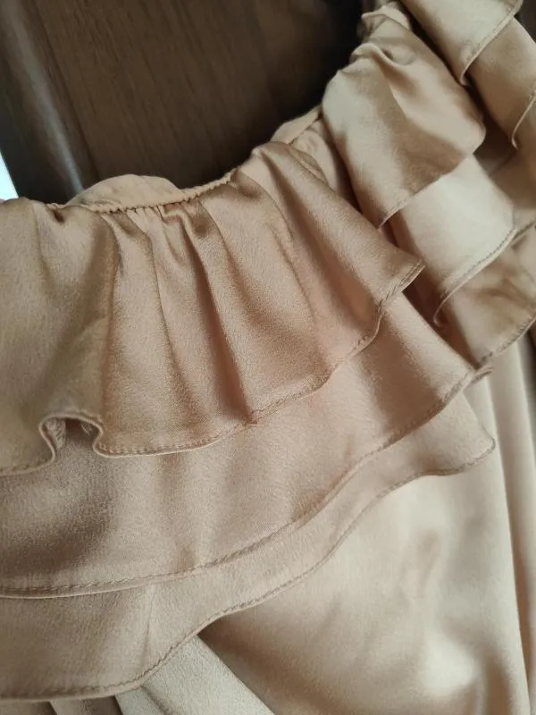 Bluză EU 38 | Auriu, Normal, Pe un umăr - Image 4