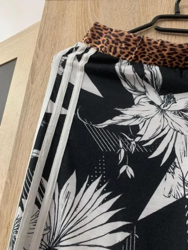 Colanți sport adidas S-M | Negru, Floral & Tropical - Image 3