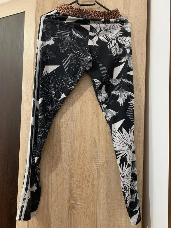 Colanți sport adidas S-M | Negru, Floral & Tropical - Image 5