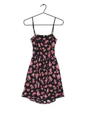 Rochie casual Bershka EU 36 | Multicolor, Midi, Floral & Tropical, Cu decupaje