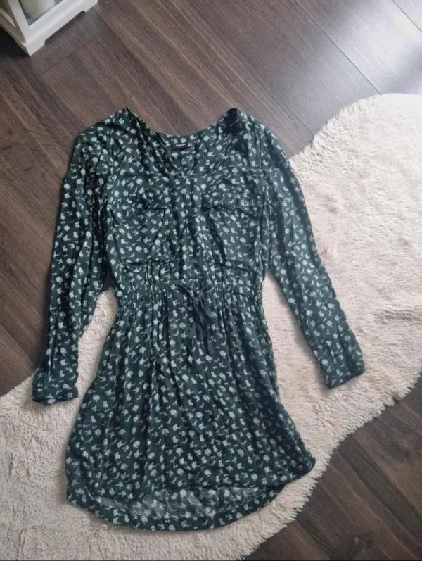Rochie casual Mango EU 34 | Verde, Midi, Mânecă lungă - Image 3