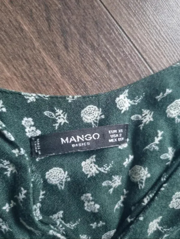 Rochie casual Mango EU 34 | Verde, Midi, Mânecă lungă - Image 4