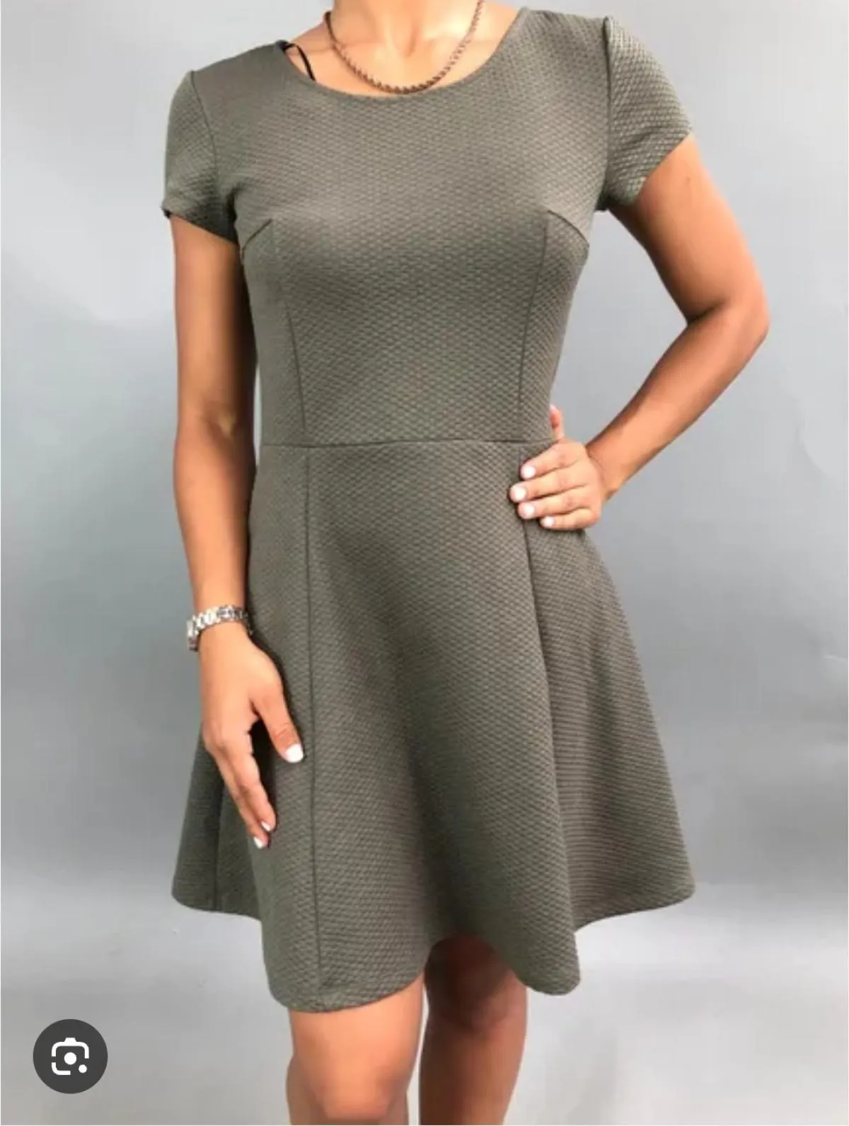 Rochie casual H&M EU 34 | Khaki, Midi